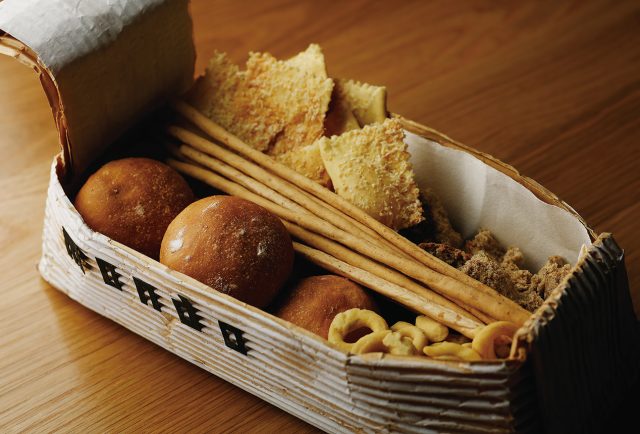 イタリア料理店「モンド」のスペシャリテのパン